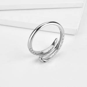 SNAKE SILVER RING