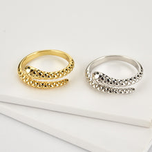 Load image into Gallery viewer, SNAKE GOLD RING
