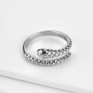 SNAKE SILVER RING