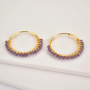 FADE VIOLET EARRINGS