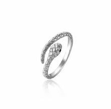 Load image into Gallery viewer, SNAKE SILVER RING
